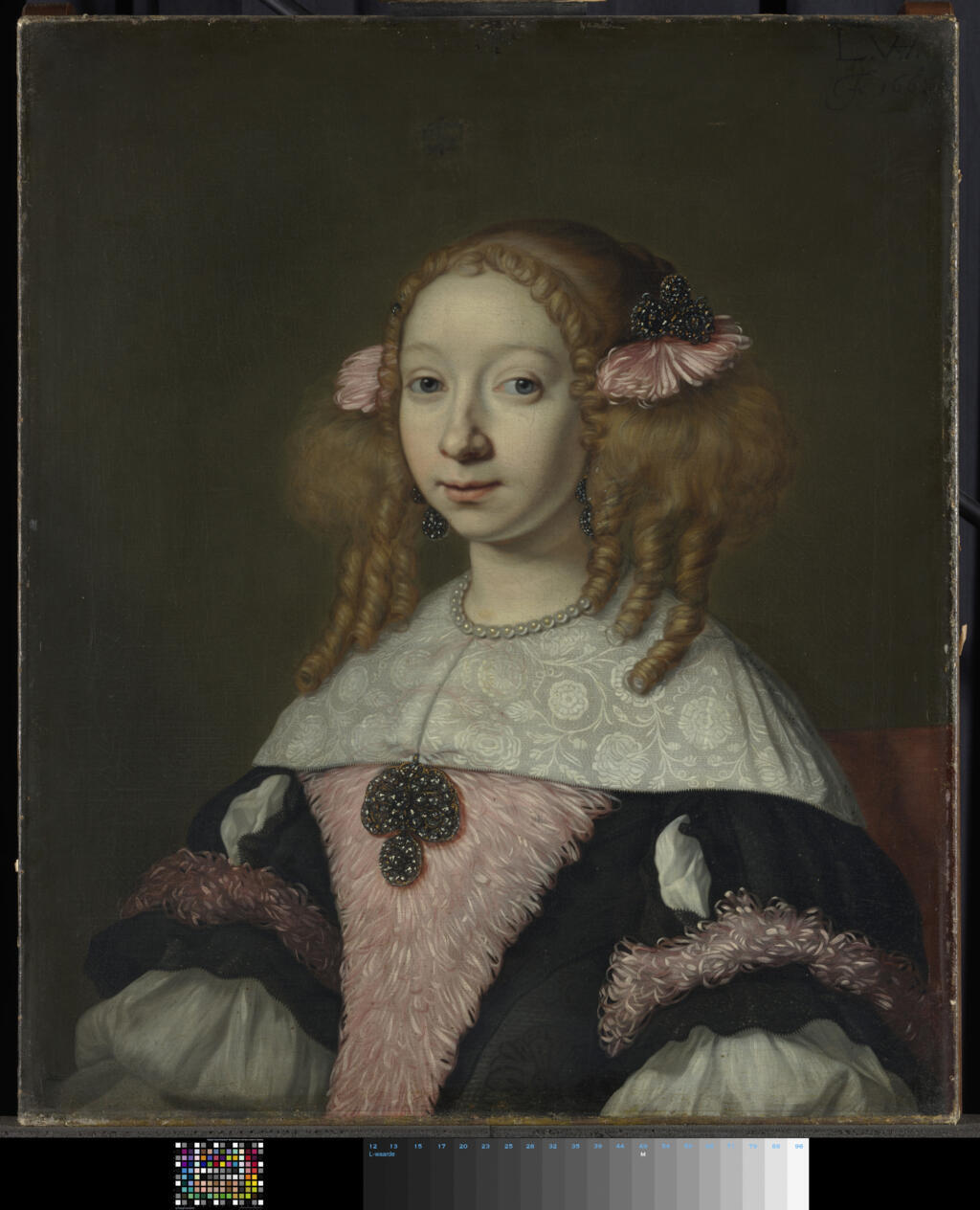 Louis van der Helst - Perfil de Adriana Hinlopen, esposa de Johannes Wijbrants. 1667 Óleo sobre tela. Amsterdã, Rijksmuseum.
