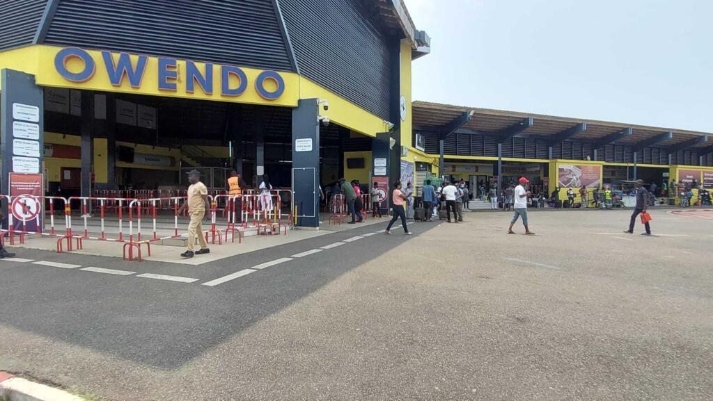 La gare ferroviaire d'Owendo, au Gabon.