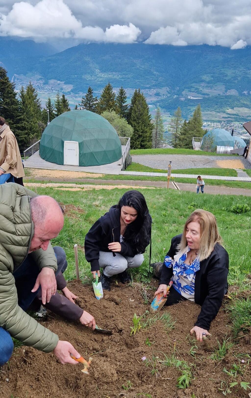 Christina Oiticica desenterrou dez quadros seus que estavam numa montanha da Suíça.