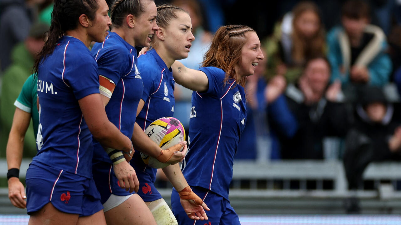 Coupe du monde féminine de rugby: la France renverse l'Irlande et s'offre une demi-finale