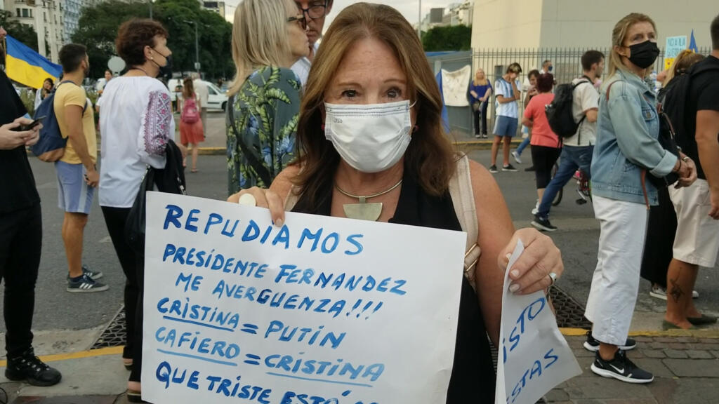 Liliana repudia a postura do governo argentino