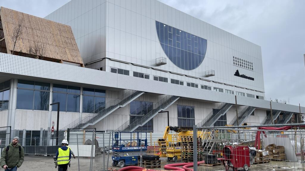Arena Adidas, em Porte de la Capelle, Paris. Em 25 de janeiro de 2024.