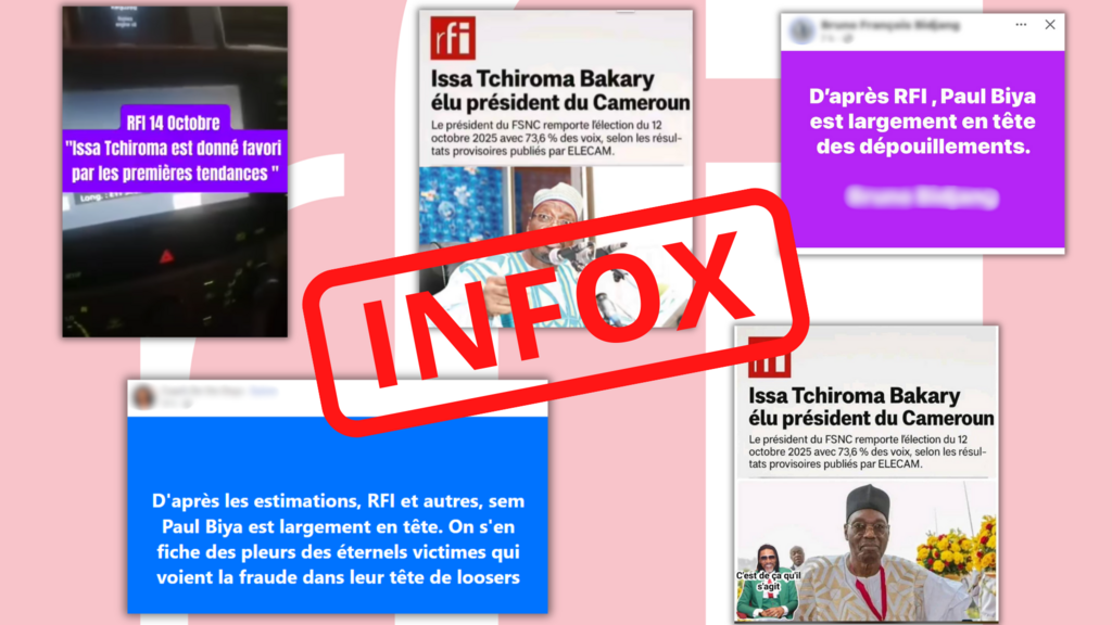 Les fausses informations usurpant notre identité se multiplient au Cameroun dans l'attente de la publication des résultats.