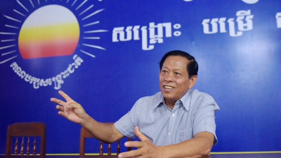 Mbunge wa zamani wa upinzani Lim Kimya mnamo 2017 wakati wa mahojiano na AFP.