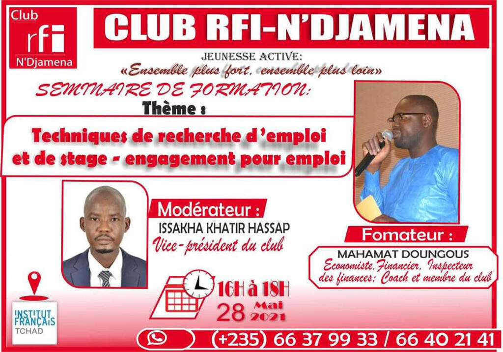 Affiche de la conférence-débat Jeunesse active : «Ensemble plus fort, ensemble plus loin».