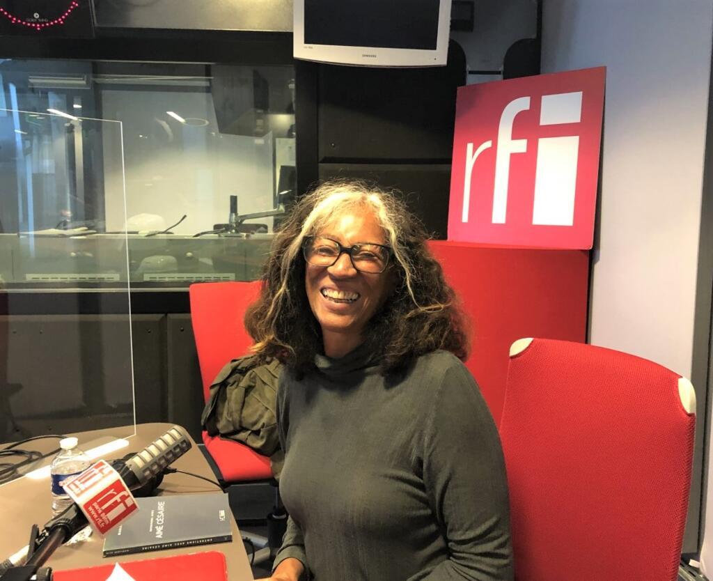 Marijoé Alie en studio à RFI (mai 2021)