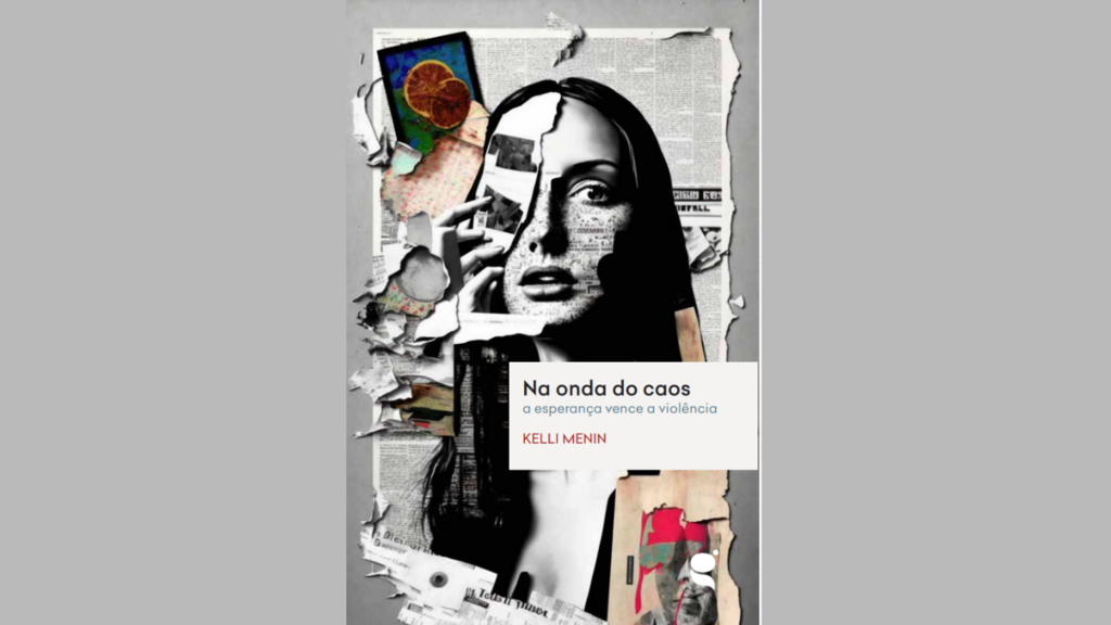 Capa do livro, "Na onda do caos", da advogada, Kelli Menin