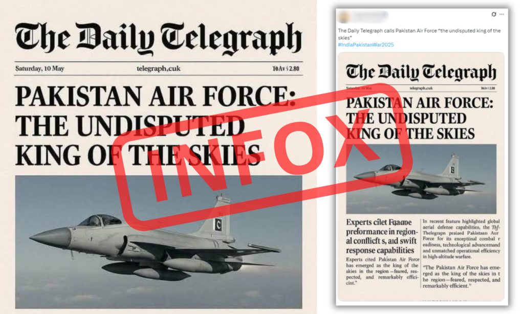 Cet article usurpe l'identité du Daily Telegraph.