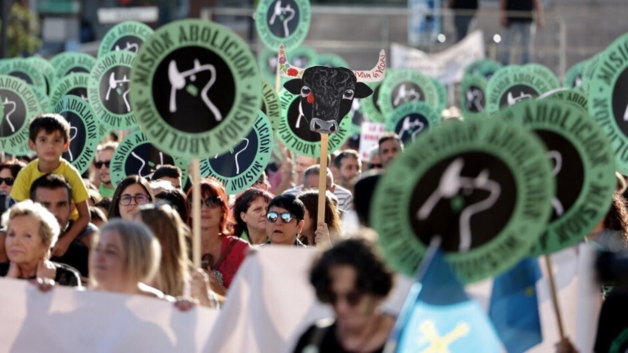 Espagne: des milliers de personnes défilent à Madrid pour réclamer l'abolition de la corrida