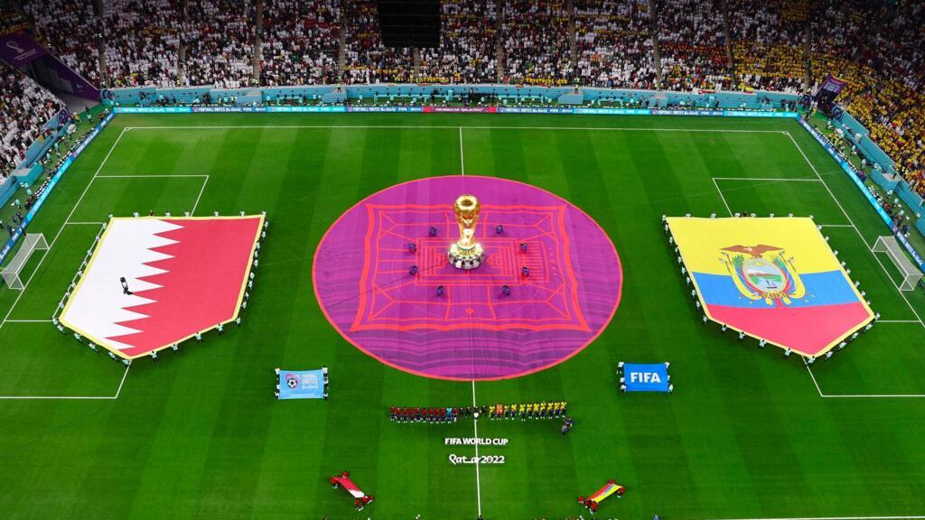 Premier match de la Coupe du monde de football 2022 entre le Qatar et l’Équateur.