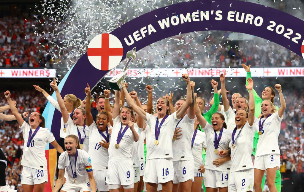 Inglesas conquistam pela primeira vez a Eurocopa feminina. Londres, 31 de julho de 2022.