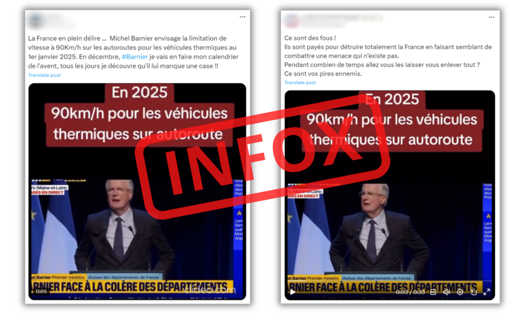 L'infox cumule des millions de vues sur X, Facebook et TikTok.