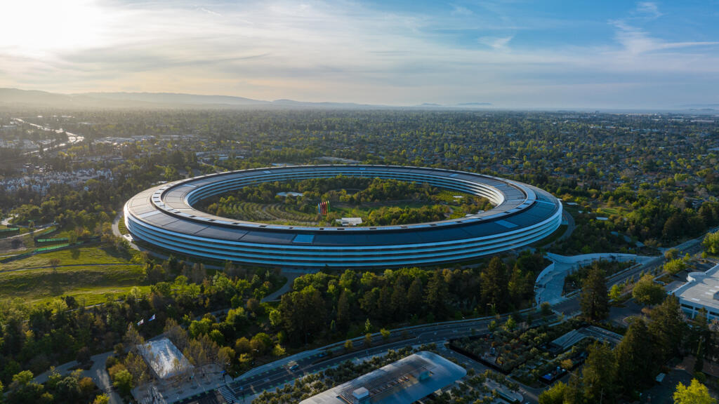 Le siège d'Apple, dans la Silicon Valley, à Sunnyvale, en Californie, le 23 avril 2023.