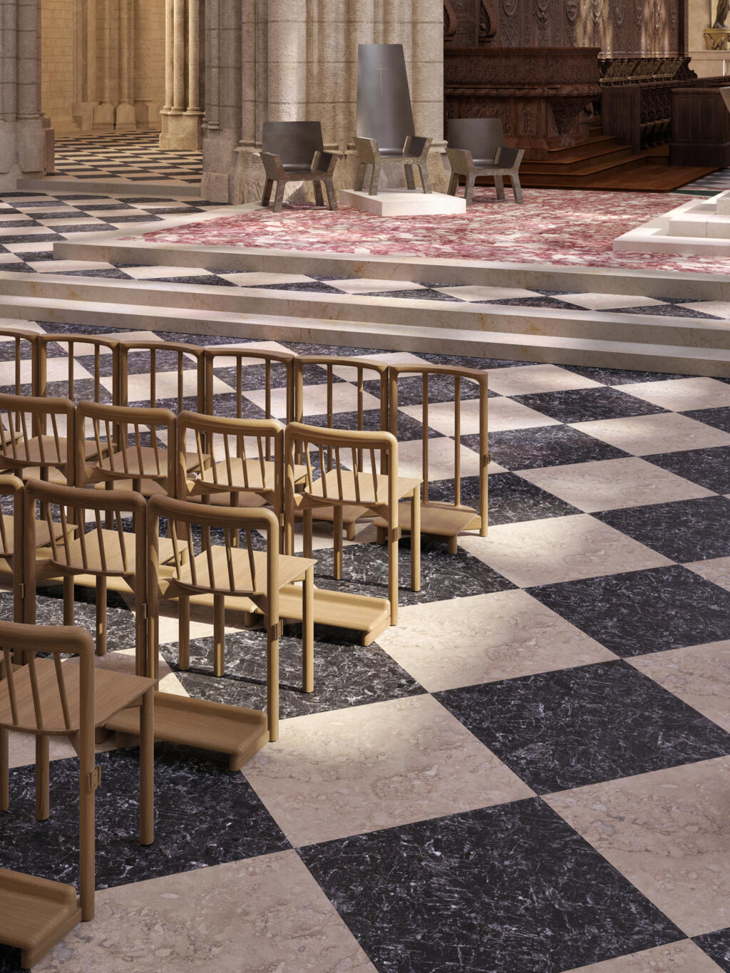 Notre Dame de Paris, nouveaux mobiliers Ionna Vautrin