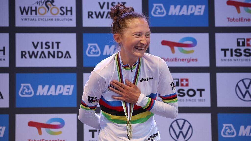 Mondiaux de cyclisme: la Canadienne Magdeleine Vallieres, surprise du chef dans les rues de Kigali