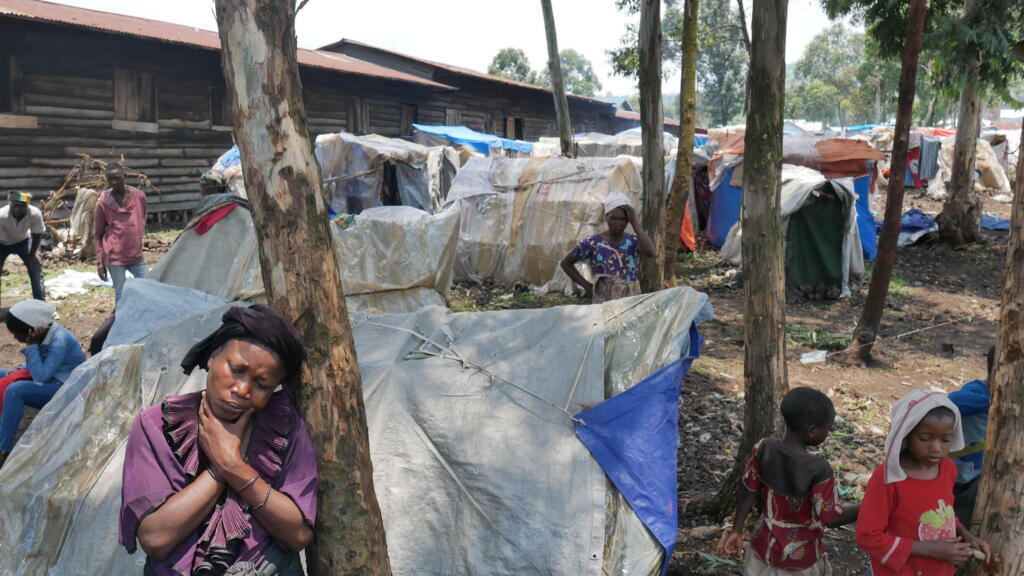 Dans un des camps de sinistrés, gérés par le gouvernement congolais, une partie des déplacés n'ont reçu presque aucune assistance.