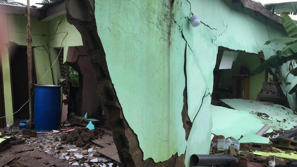 Glissement de terrain survenu ce jeudi 18 juin 2020 à Anyama, commune du nord d’Abidjan.