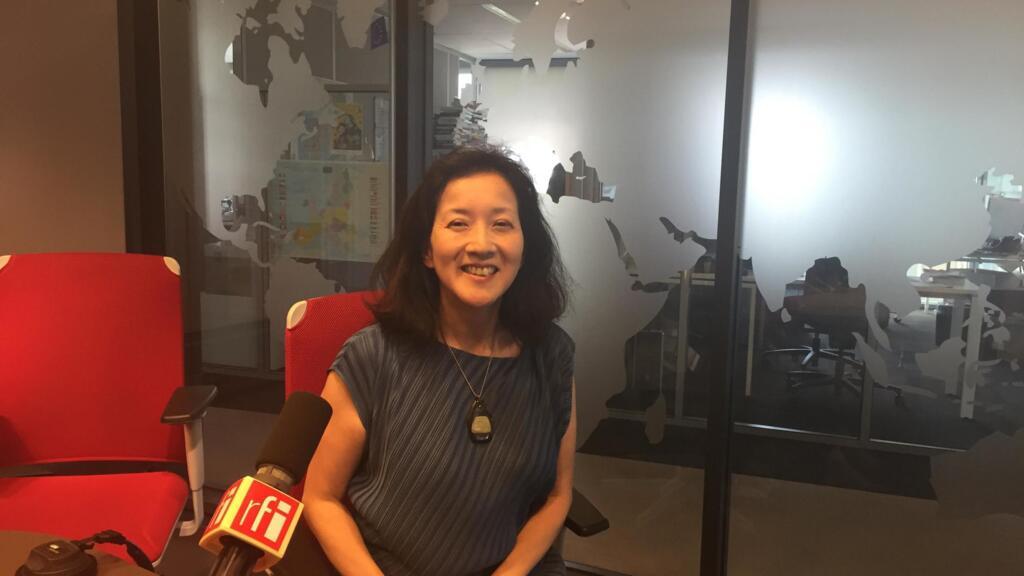 La romancière Maïko Kato en studio à RFI (juillet 2019).