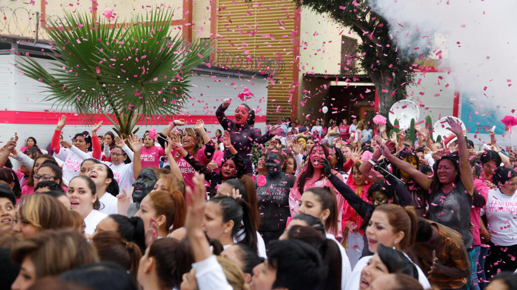 Manifestation de détenues contre les violences faites à la gente féminine, dans la prison pour femmes de Santa Monica au Pérou. Image datée de 2016. (Photo d'illustration)