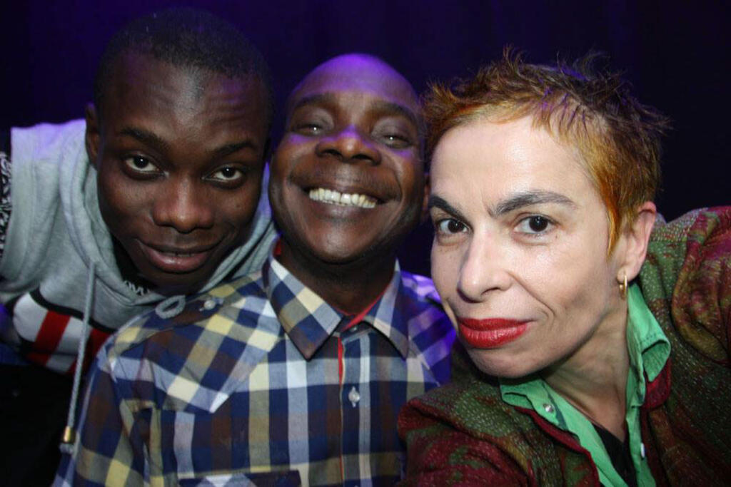 Sidiki Diabaté, Toumani Diabaté et Laurence Aloir.