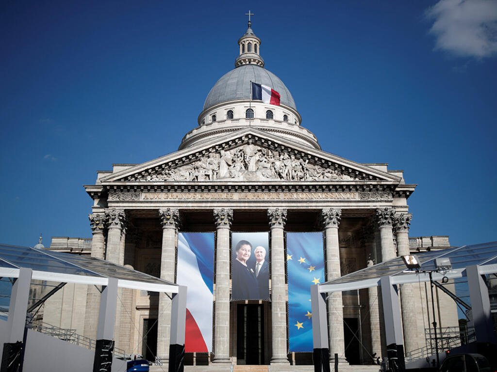 La photo de Simone Veil et son mari Antoine Veil au Panthéon, à Paris. Photo datée du 27 juin 2018.