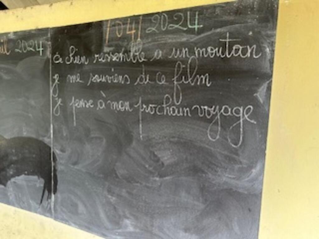 Tableau noir de CP1.