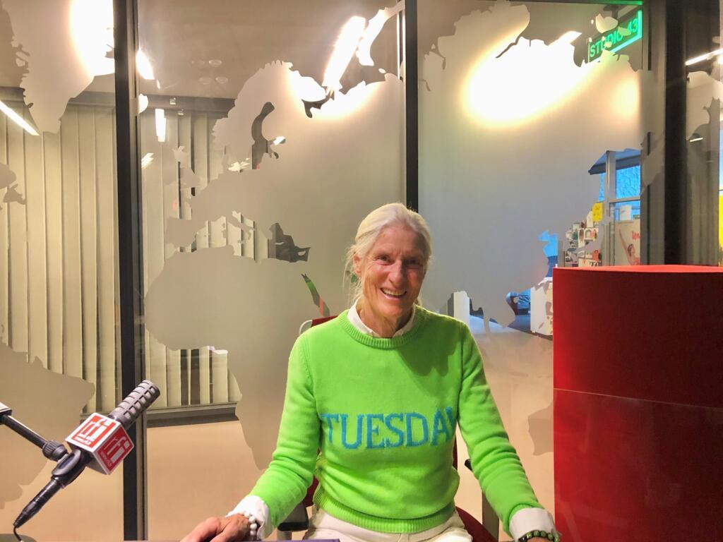 L'éditrice Diane de Selliers en studio à RFI (décembre 2020)