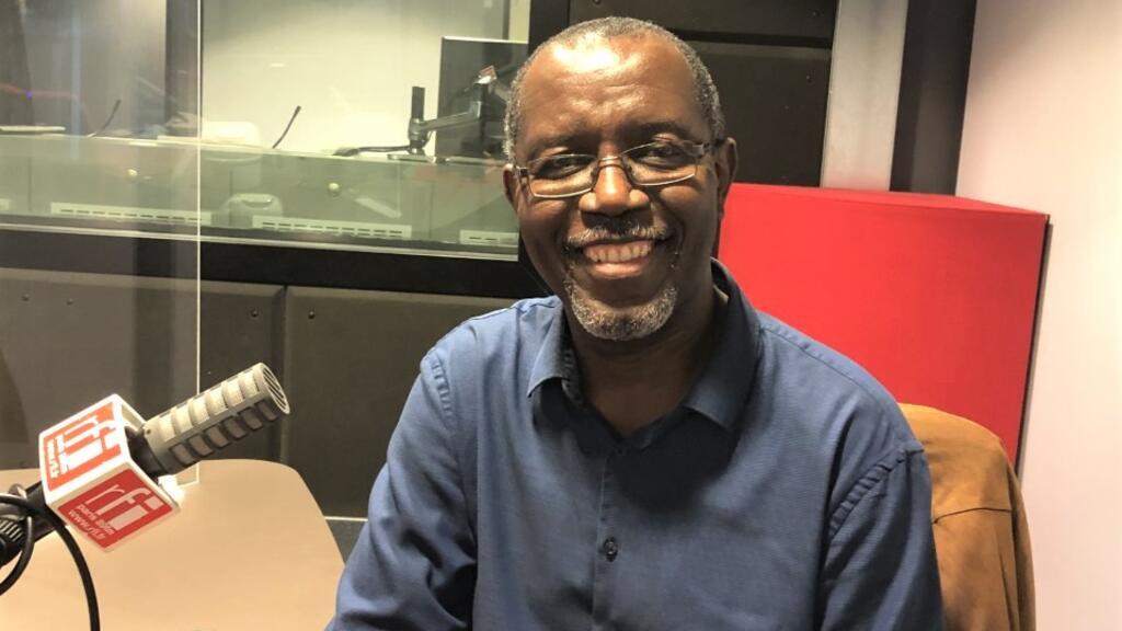 L'écrivain Louis-Philippe Dalembert en studio à RFI (septembre 2021)