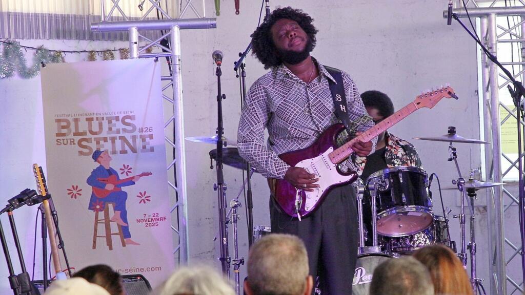 Le guitariste américain Stephen Hull lors du 26ème festival «Blues sur Seine».