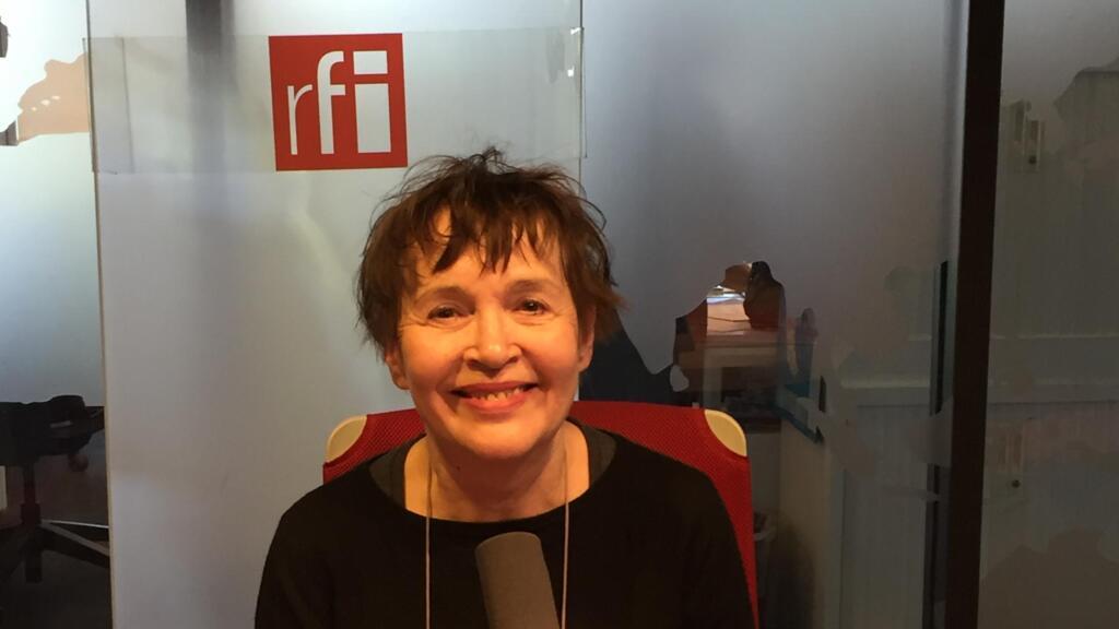 La romancière française Chantal Pelletier (en studio à RFI, mai 2019).