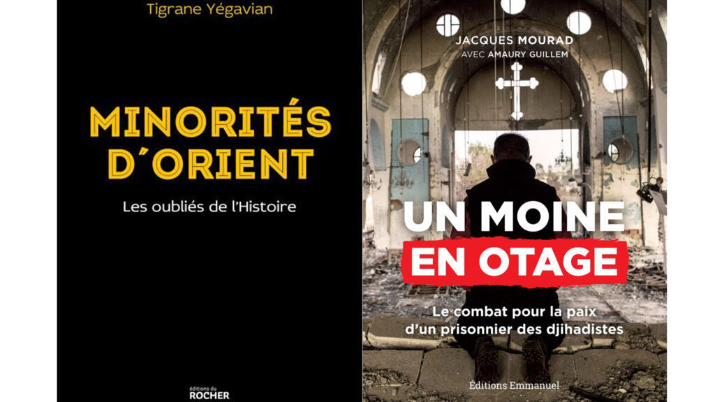 «Minorités d’Orient / Les oubliés de l’Histoire», de Tigrane Yégavian et «Un moine en otage : le combat pour la paix d’un prisonnier des djihadistes», du Père Jacques Mourad.