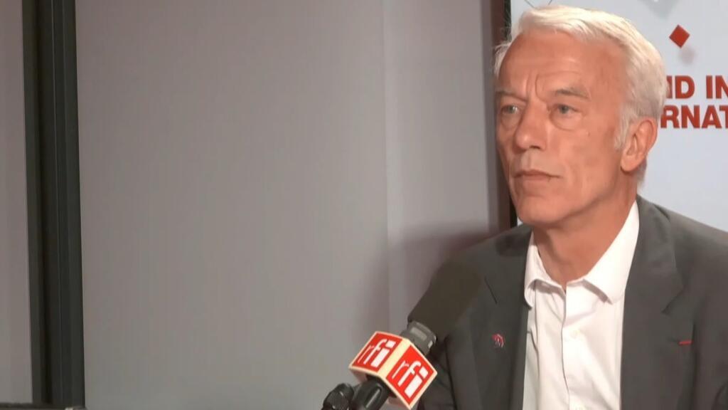Patrick Martin, le président du Medef (Mouvement des entreprises de France) dans le studio de RFI, le 19 juin 2025.
