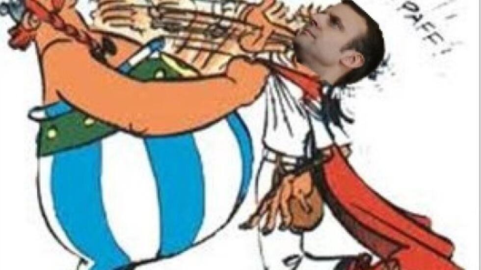 Пользователи социальных сетей тоже откликнулись на заявление президента Макрона