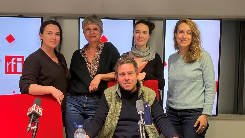 De gauche à droite Kseniya Zhornokley, Stefanie Schuler, Pauline Gleize et Audrey Garric. Igor Strauss à la présentation