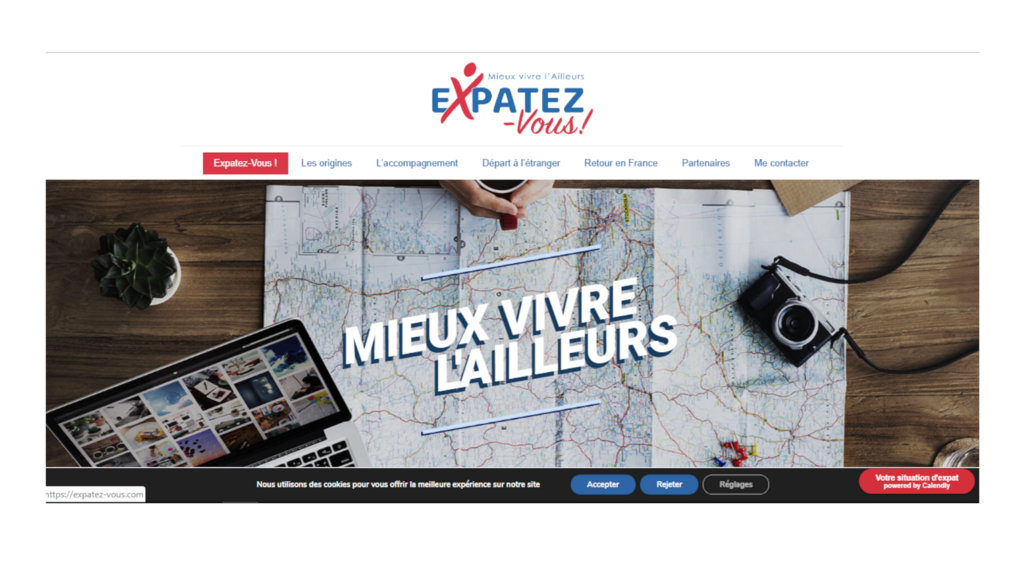 La page d'accueil du site epatez-vous