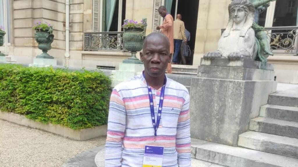Le journaliste Youssouph Badji couvre les JO de Paris 2024 avec la rédaction du CFI (Canal France international).