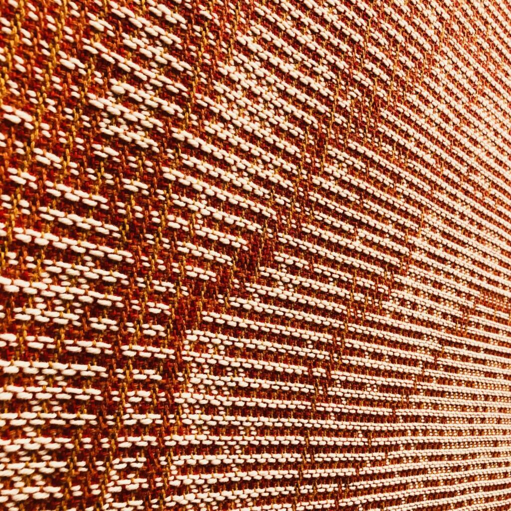 Détail d'un tableau textile