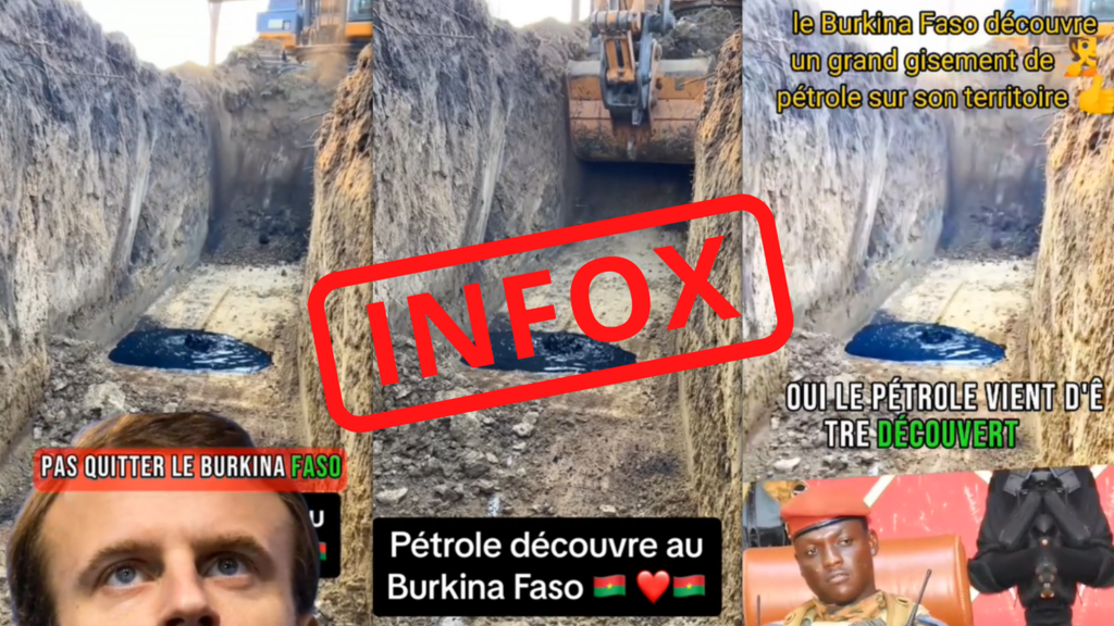 Cette vidéo ne montre pas un gisement de pétrole découvert au Burkina Faso contrairement à ce qu'affirment de nombreux internautes.