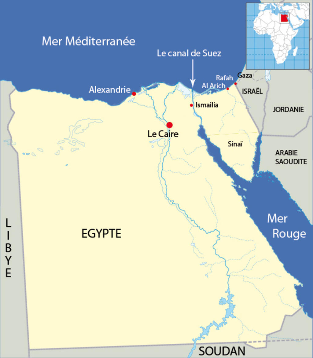 法广（RFI）存档地图 / 非洲：埃及和其首都开罗。
RFI Carte d'archive / Afrique : l'Egypte et sa capitale le Caire.