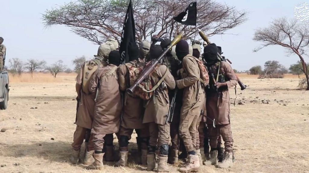 Combattants de Boko Haram au Nigeria.