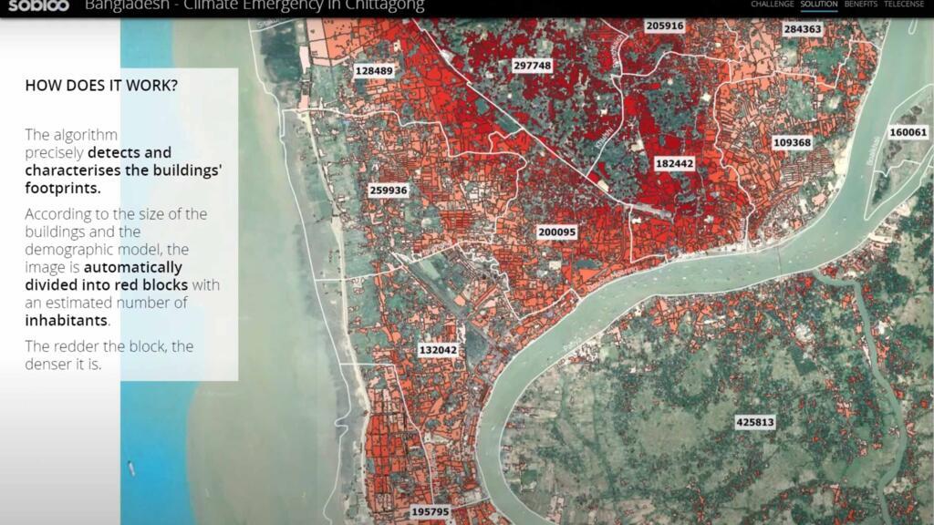 Image satellite. (Capture d'écran)