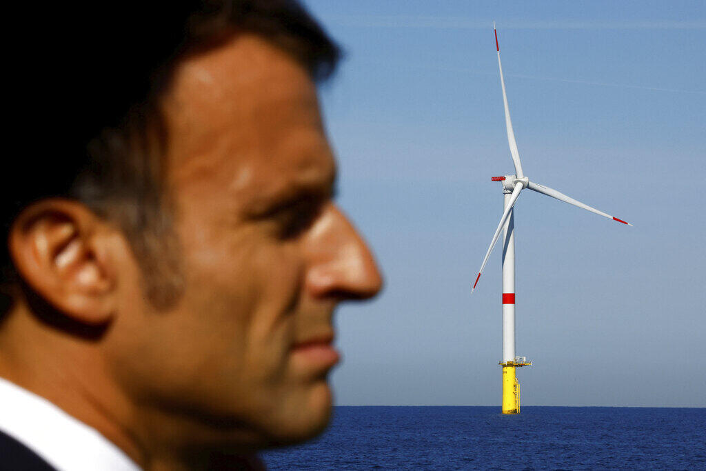 Primeiro parque eólico offshore da França foi instalado em 2022, na Bretanha. 