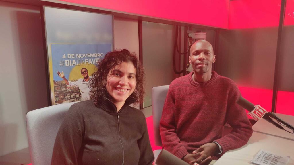 Karina Tavares e Anderson Vieira, do escritório francês da Central Única das Favelas (Cufa).