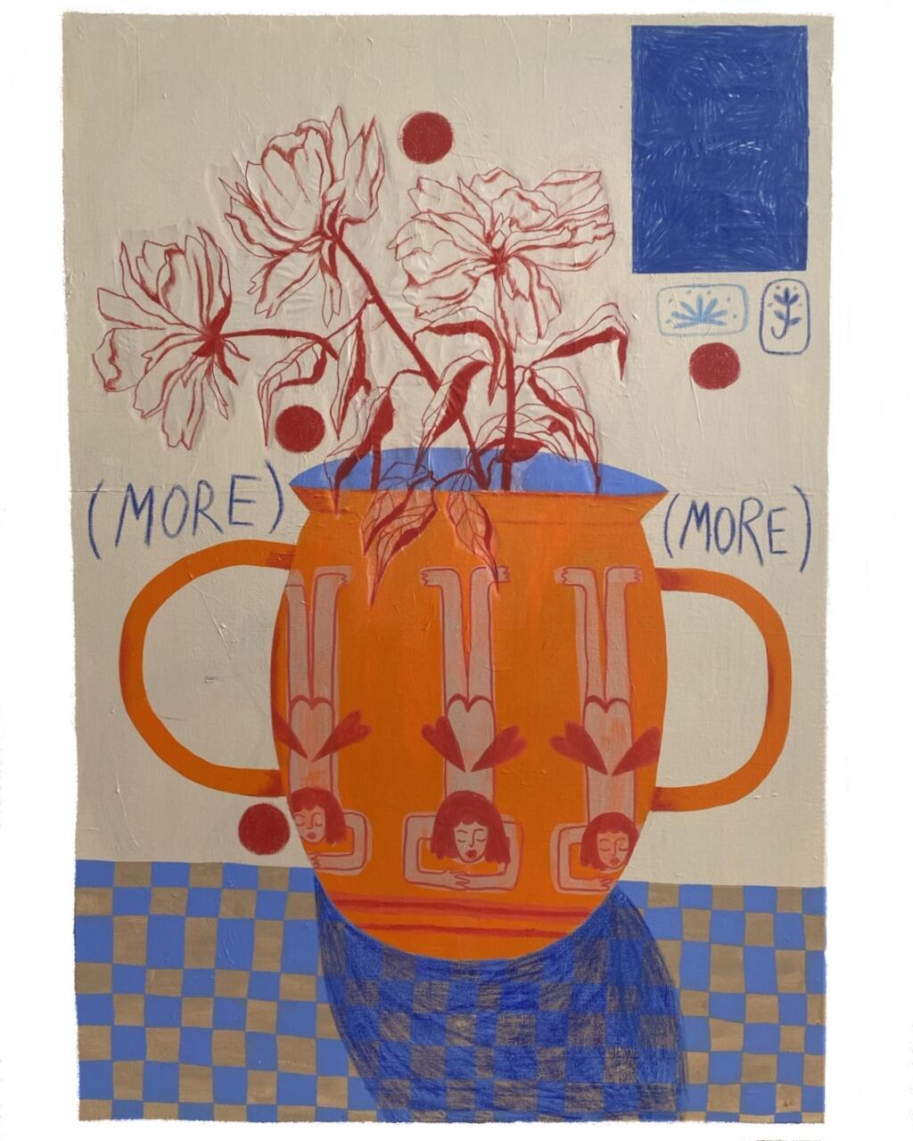 Uma das obras da artista brasileira Antonia Figueiredo.