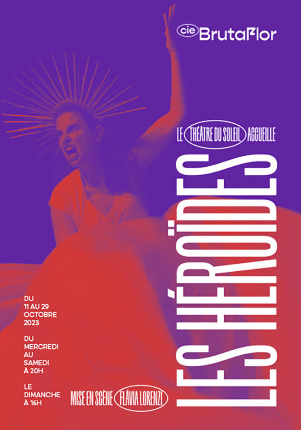 Cartaz da peça Héroïdes (Heróides)