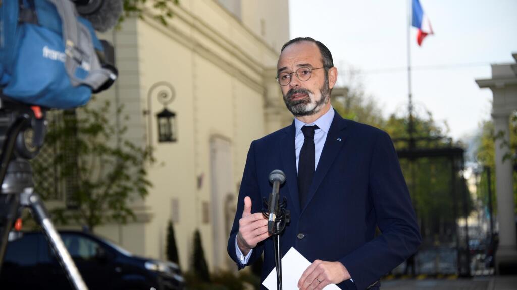 French prime minister Edouard Philippe 27 March 2020 in Paris