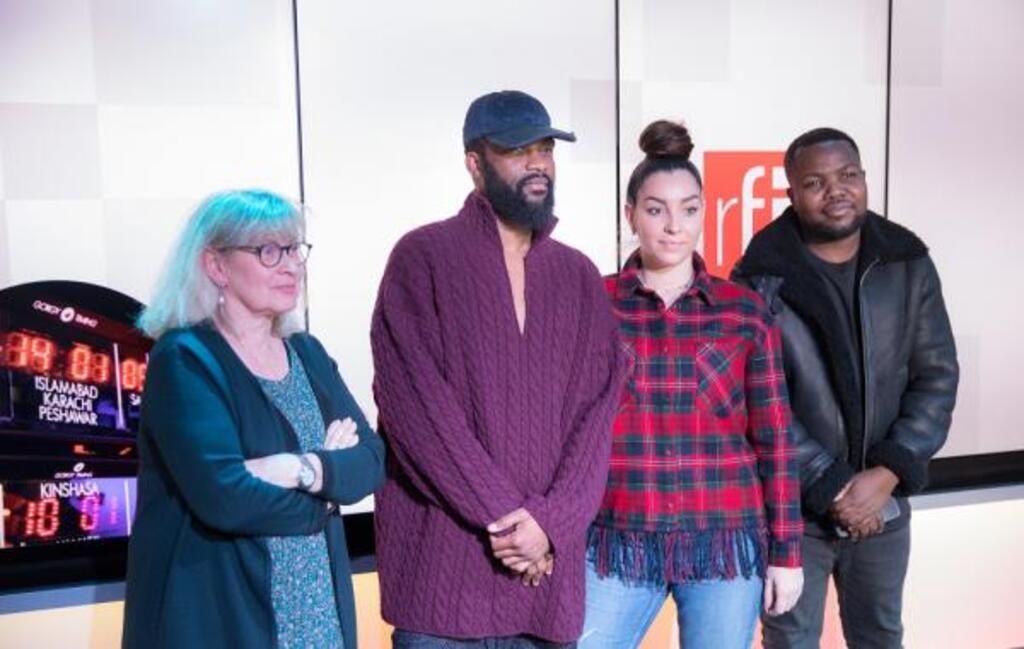 De gauche à droite, Chantal Lorho, Fally Ipupa, Tashinda et Julio Masidi