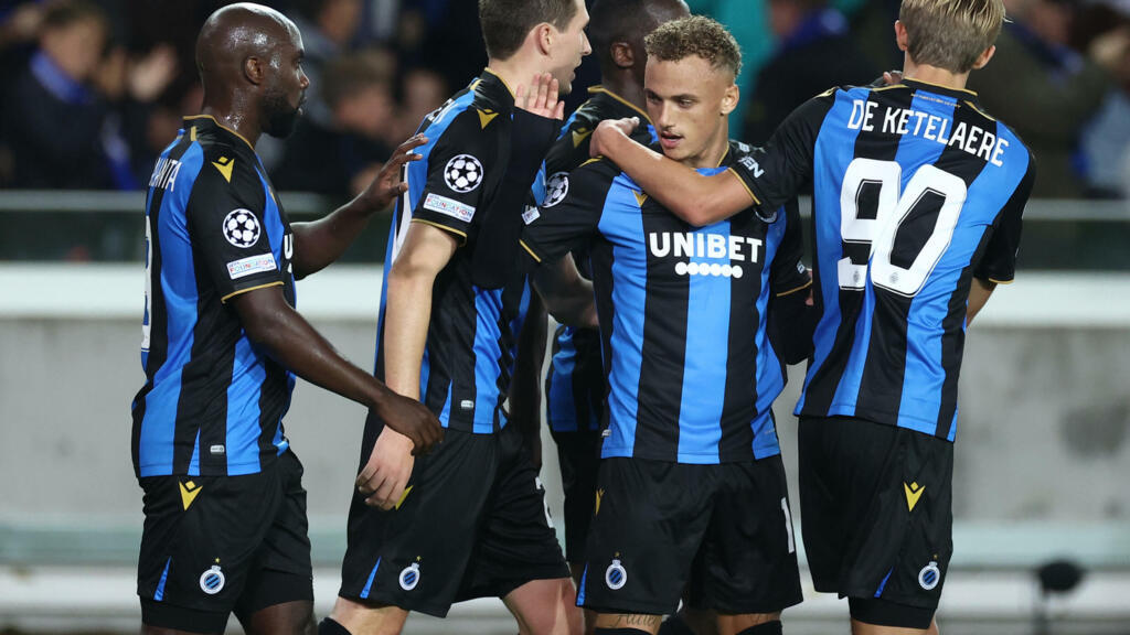 Les joueurs de Bruges, lors du match contre le PSG, en première journée de Ligue des Champions, le 15 septembre 2021. (Image d'illustration)