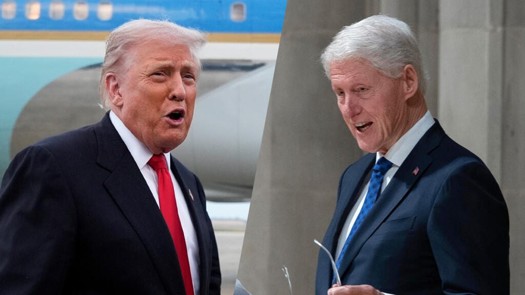 Affaire Epstein: Donald Trump contre-attaque et vise l'ancien président Bill Clinton