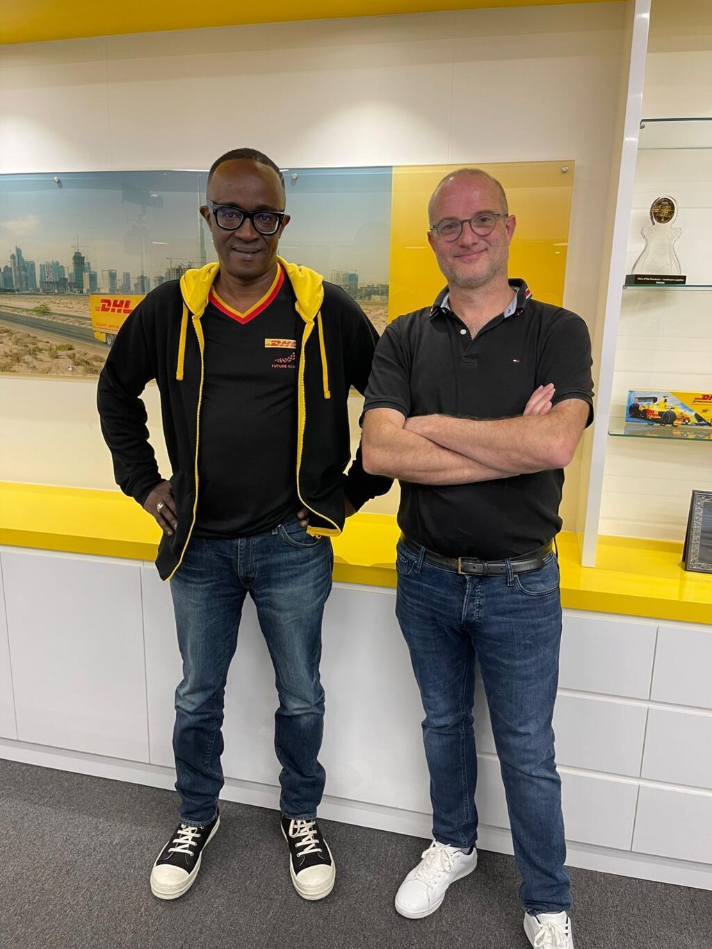 Amadou Diallo, directeur général de DHL pour l'Afrique et le Moyen-Orient avec Bruno Faure (Eco d'ici Eco d'ailleurs)